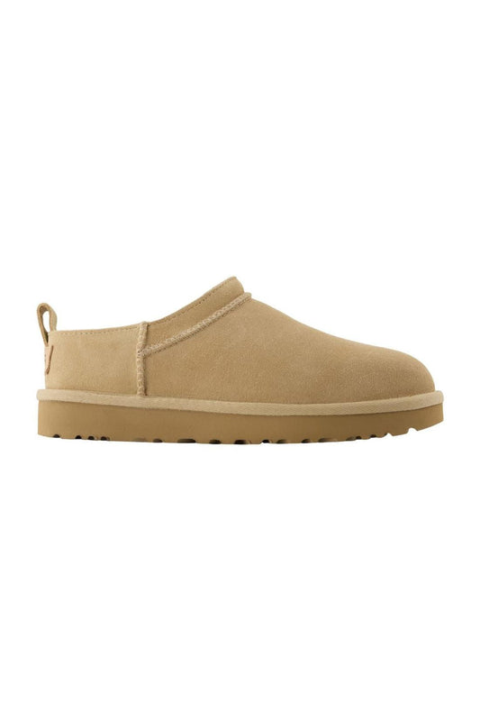 Klassische Micro Stiefeletten - UGG - Leder - Beige