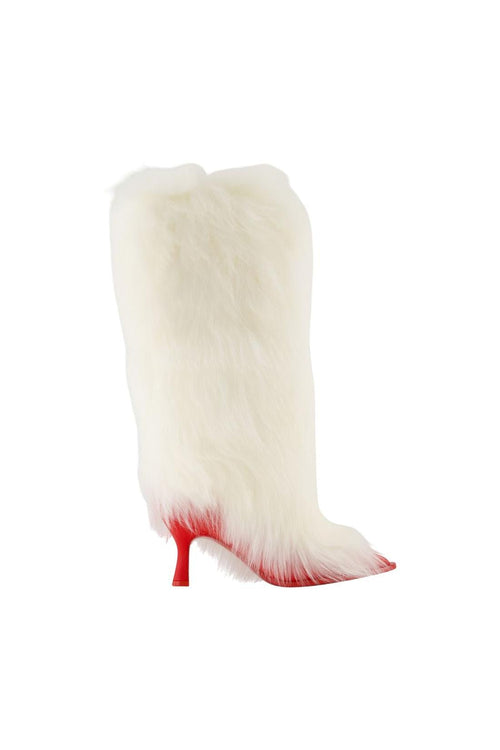 Stiefel Ambush Fur Heel - UGG - Pelz - Weiß/Rot