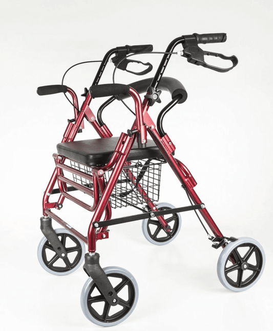 Rollator din aluminiu cu suport pentru picioare - AT51018