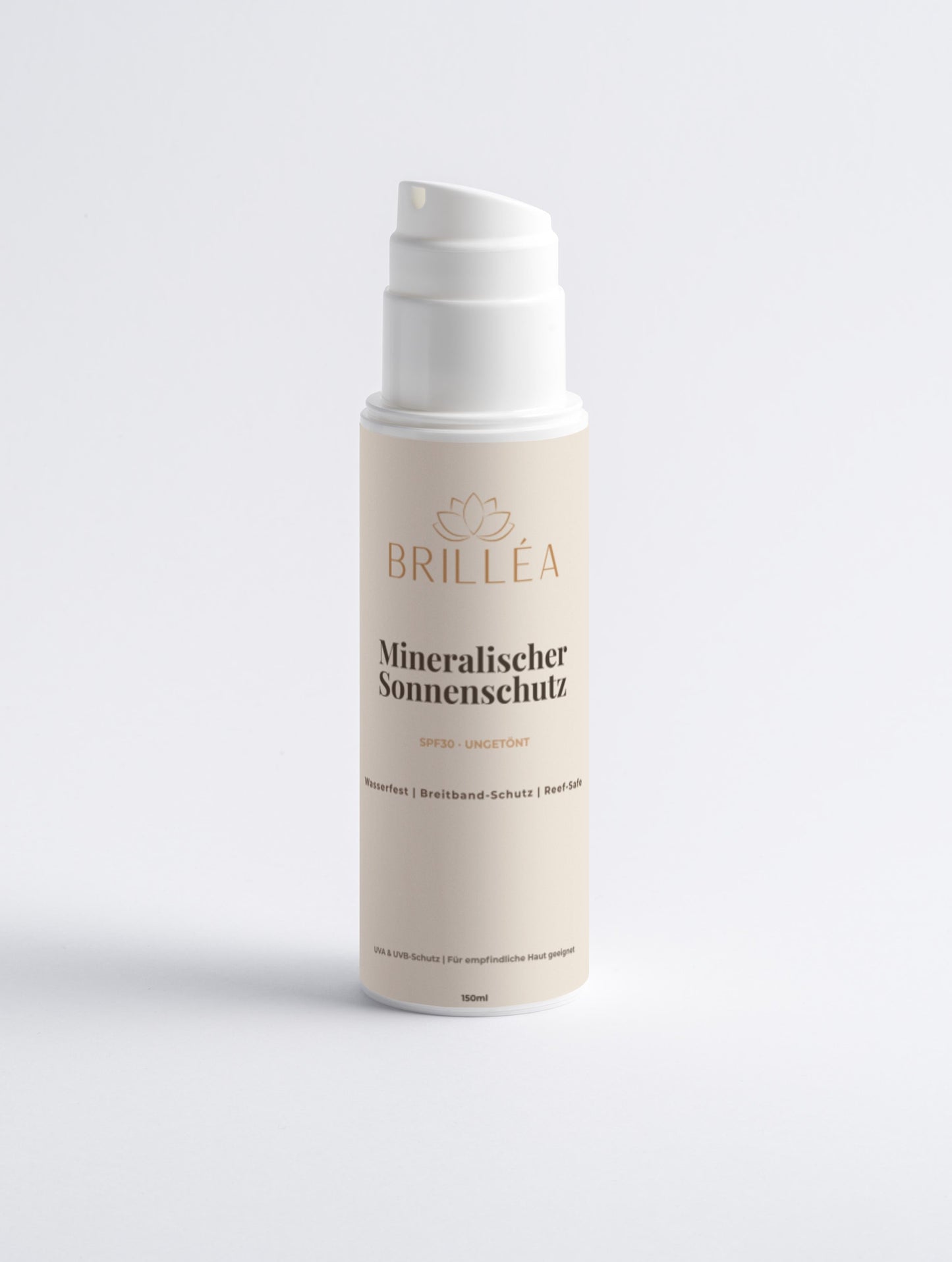 Mineralischer Sonnenschutz SPF30, ungetönt - 150ml