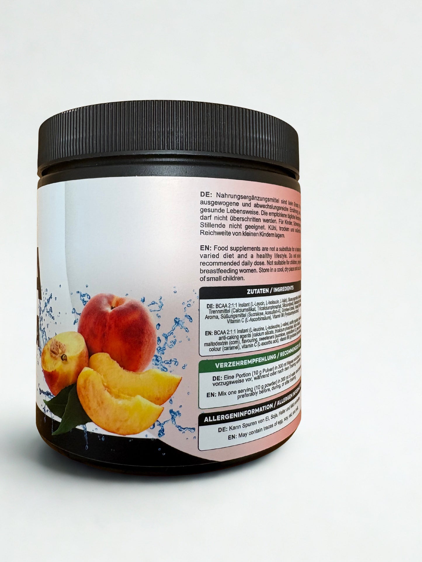 WEGAIN BCAA Pudră Ceai cu gheață Piersică - Capacitate 200 g Raport 2:1:1