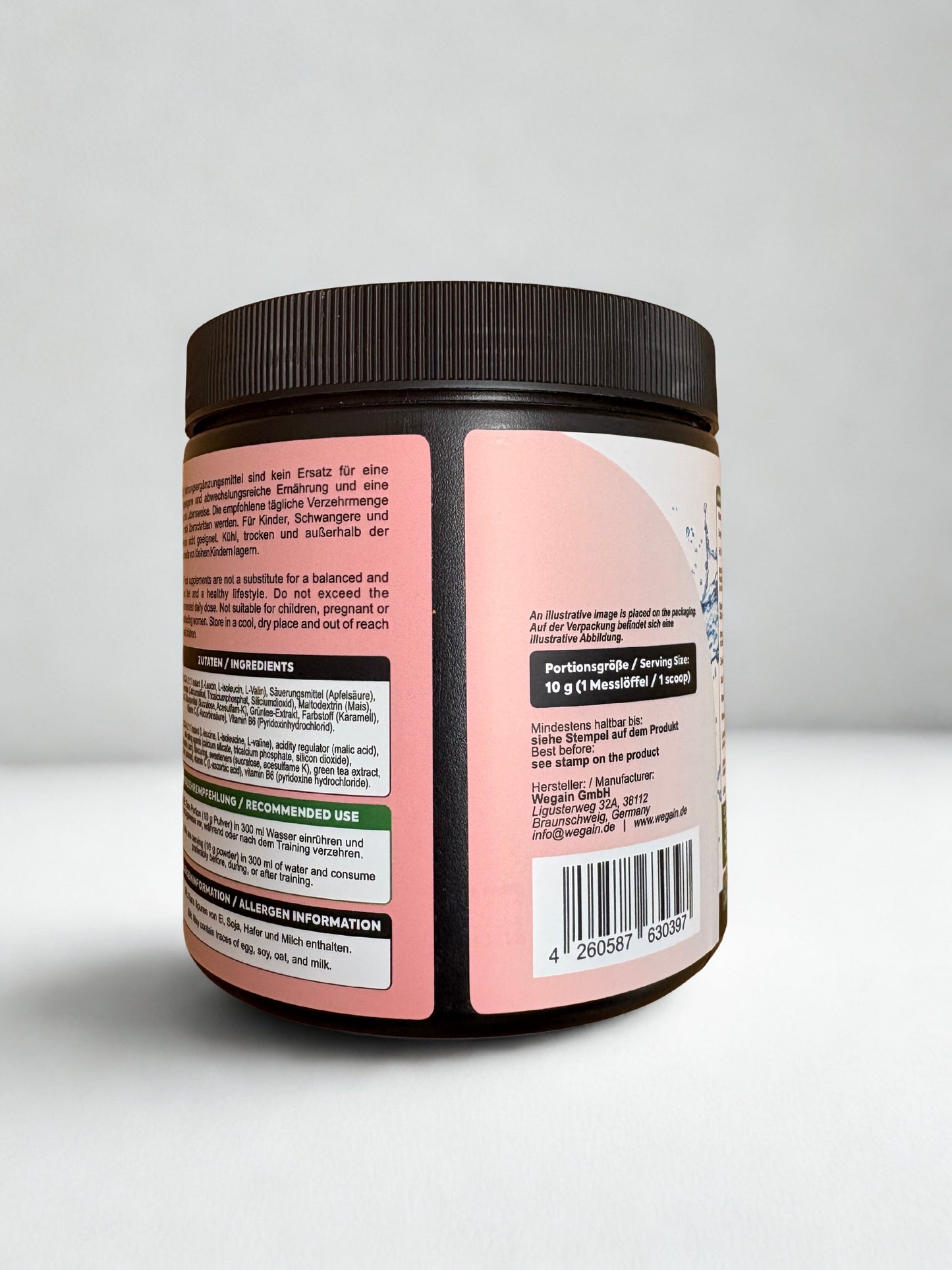 WEGAIN BCAA Pudră Ceai cu gheață Piersică - Capacitate 200 g Raport 2:1:1