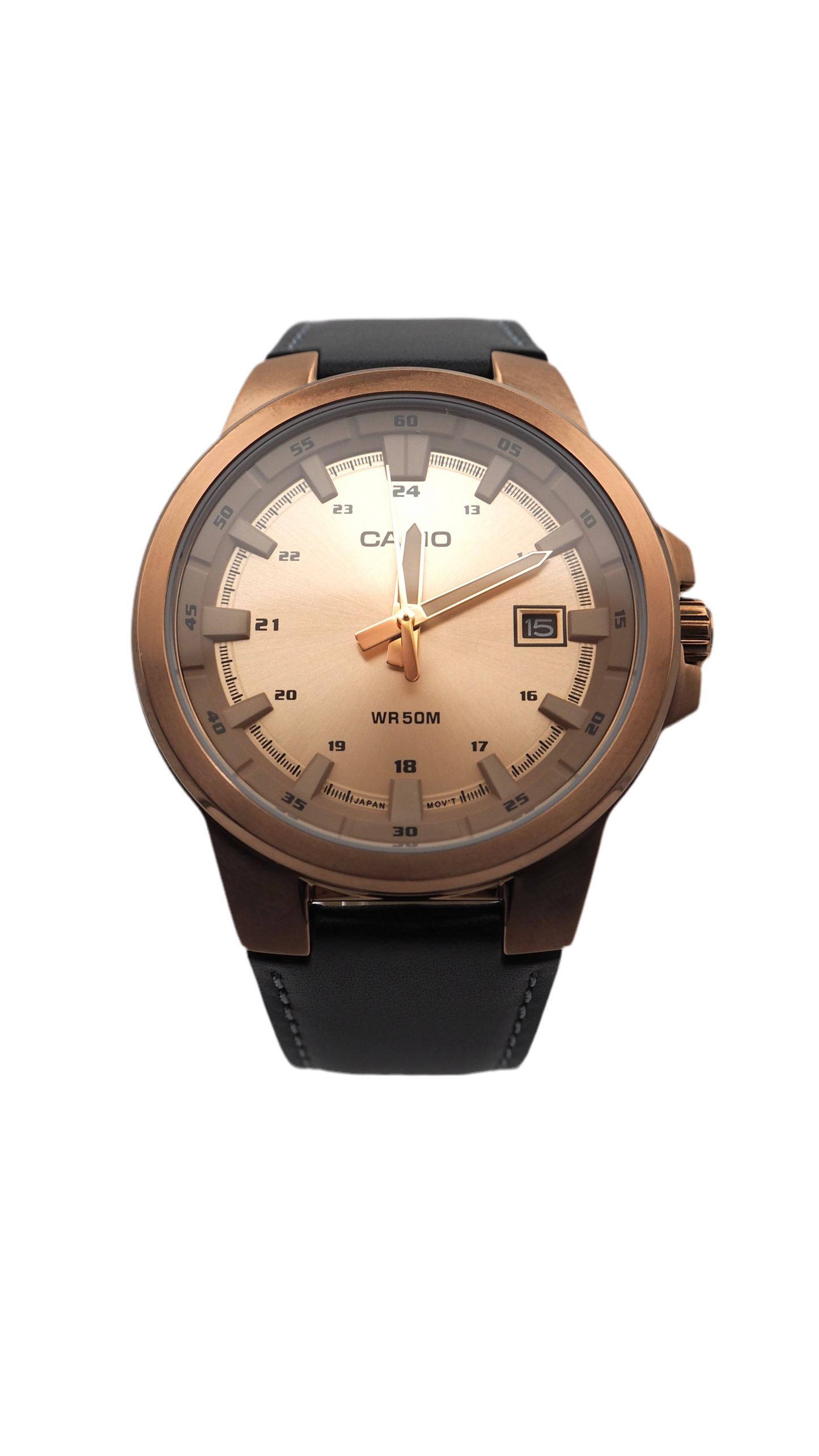 Casio MTP-E173RL-5AVEF Herrenuhr 42 mm Edelstahl Neu