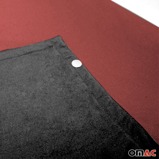 Frontscheibe Gardinen Maß Vorhänge für Mercedes Vito Viano W639 Rot 3tlg