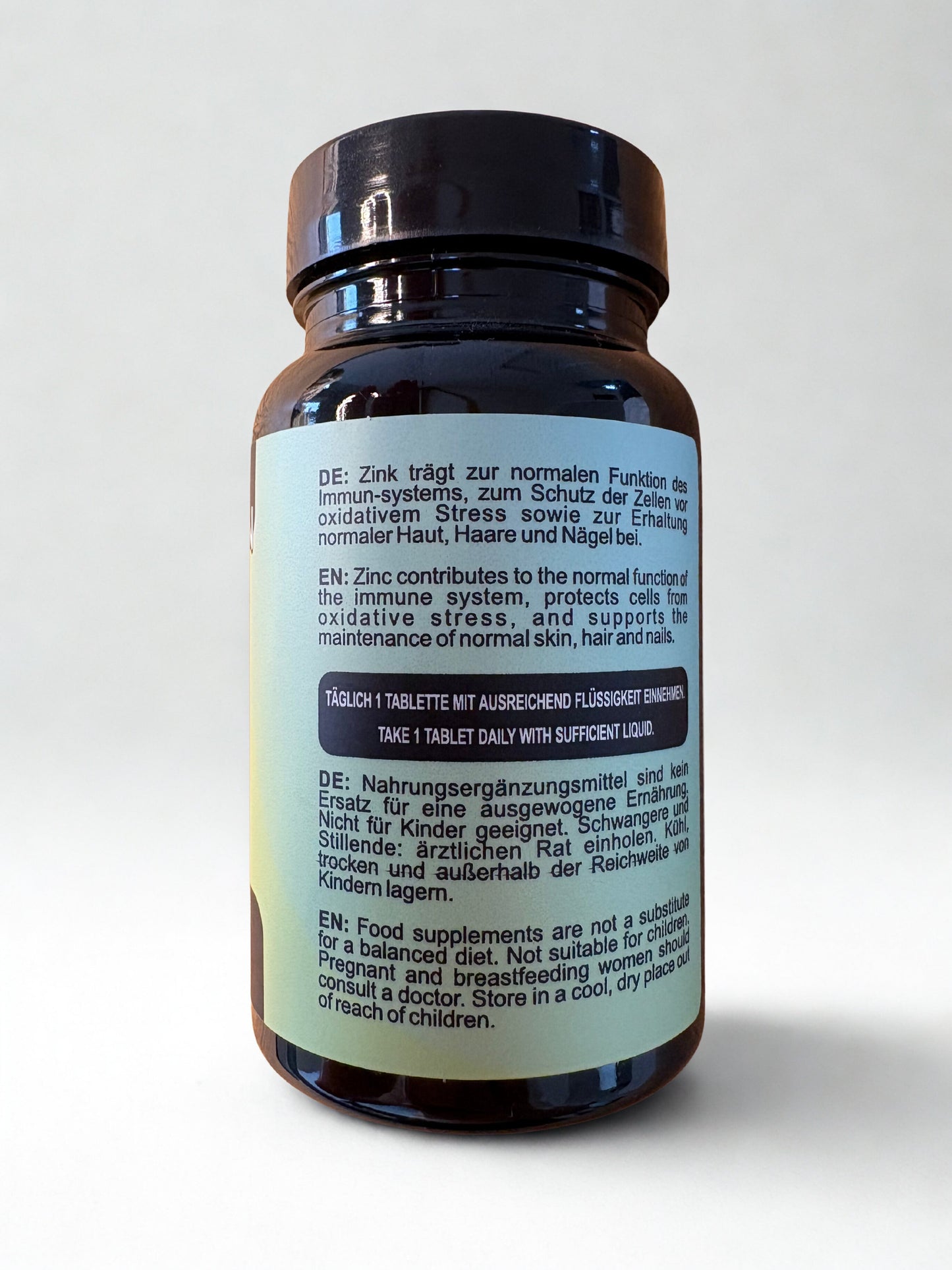 Capsule vegane WEGAIN cu doză mare de zinc - 25 mg per capsulă, citrat de zinc, 90 capsule