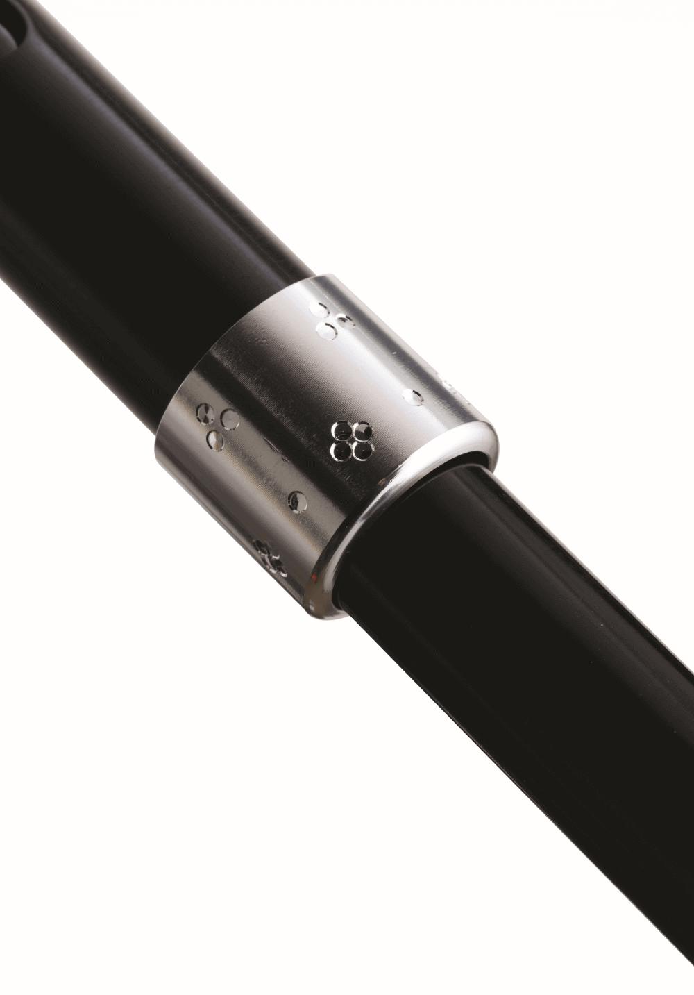 Baston reglabil din aluminiu în formă de T cu lumină LED și suport