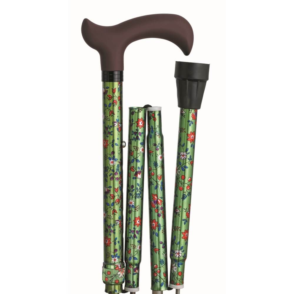 Faltstock Design, faltbar, höhenverstellbar, 110 kg in stilvollen Mustern