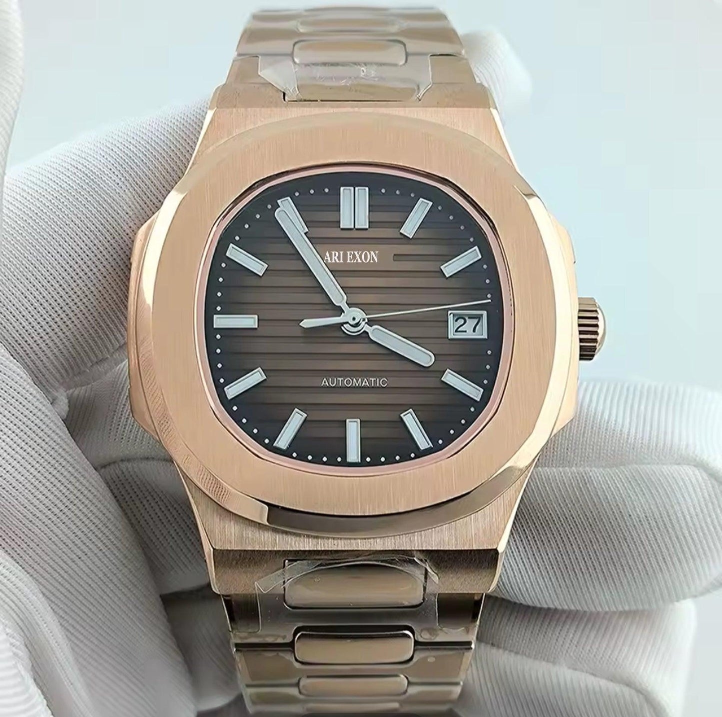 ARI EXON: timeless elegance stainless steel mechanical watch