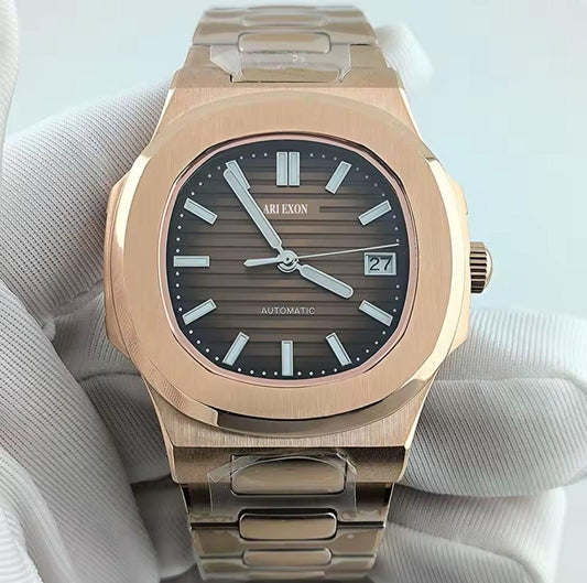 ARI EXON: timeless elegance stainless steel mechanical watch