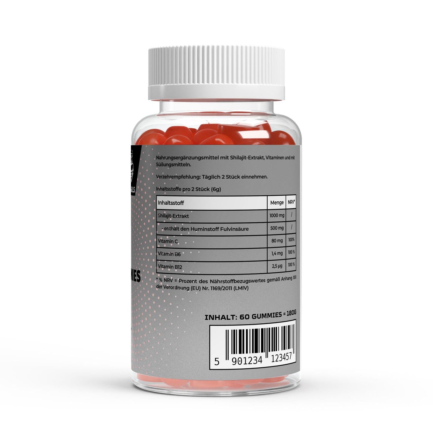 Jeleuri Shilajit Premium 1000mg + Vitamina C, B6, B12 - 60 bucăți