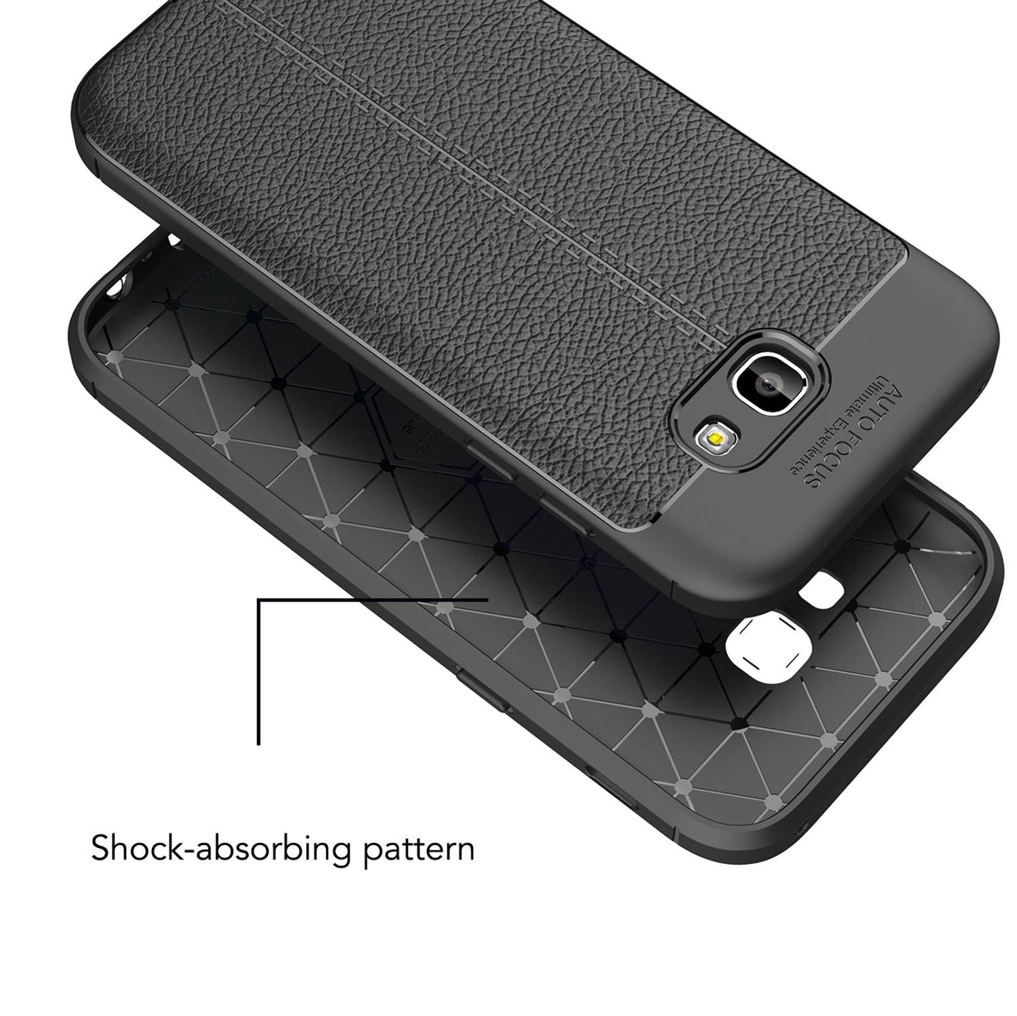 Samsung Galaxy A5 2017 Leder Look Handy Hülle von NALIA Silikon Case Cover Schutz