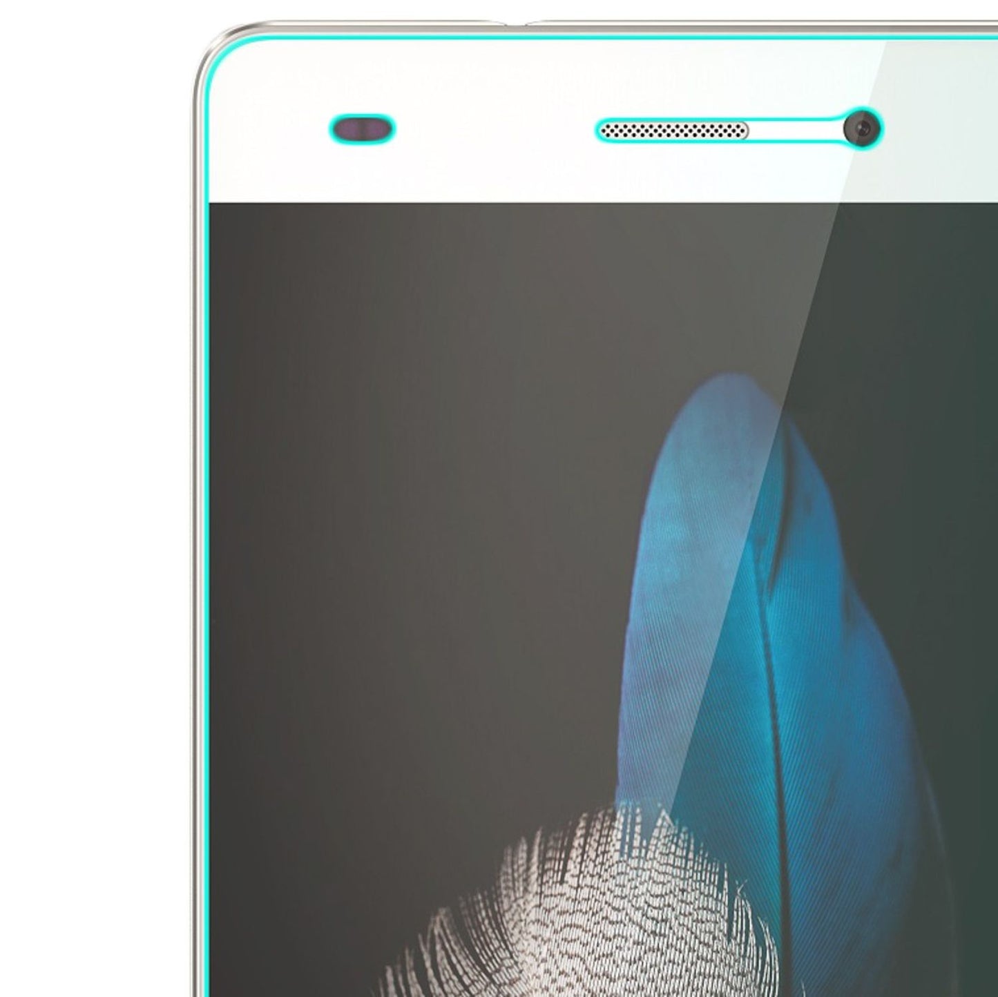 NALIA Huawei P8 Lite Schutzglas Ultradünn - 9H Härte, Edge-To-Edge, 0,33 mm Dicke