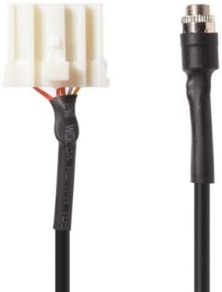 SYSTEM-S Audio Kabel 1,5 m Klinke Buchse zu Mazda Autoradio in Schwarz