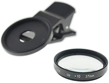 System-S Nahaufnahme Close-Up Linse 10X Vergrößerung 37mm Objektiv für Smartphone Tablet