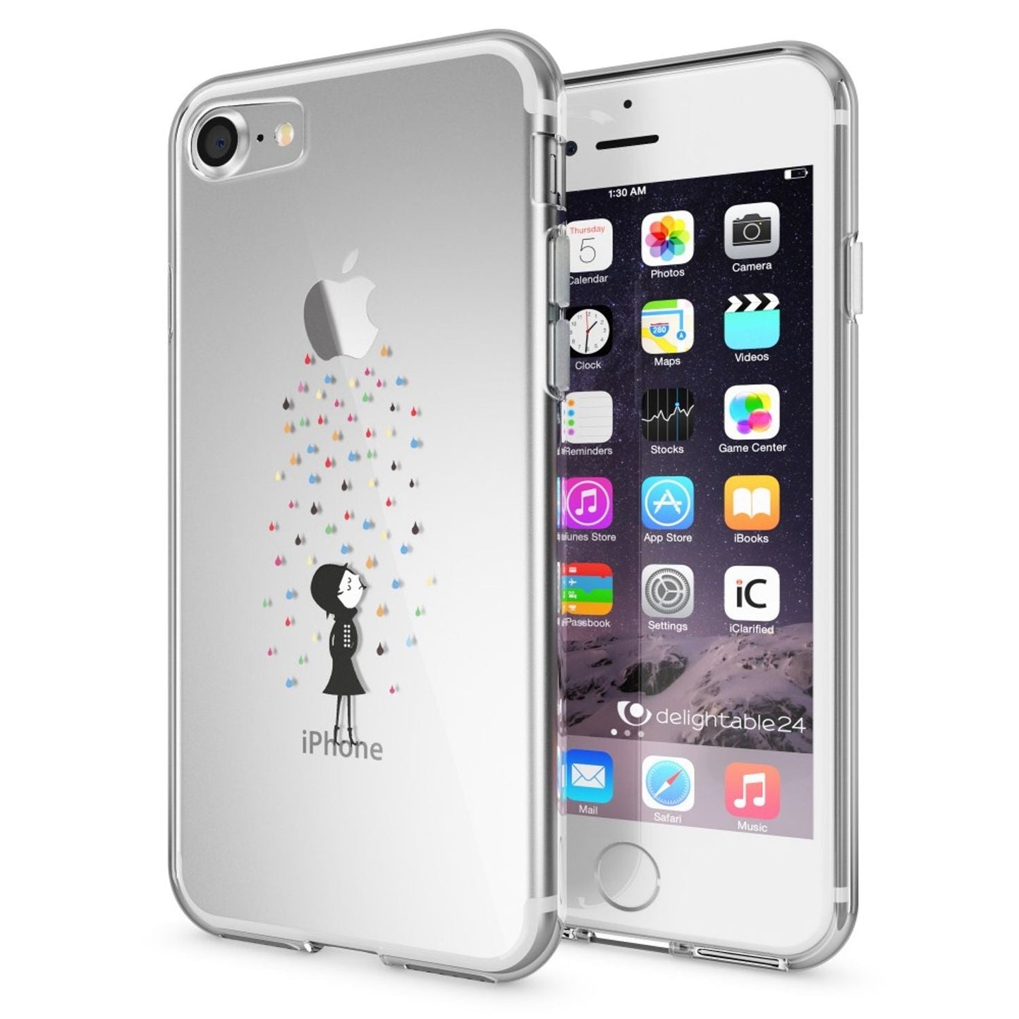 NALIA iPhone 7 Hülle Kristall Transparent - Dünn Silikon Klar
