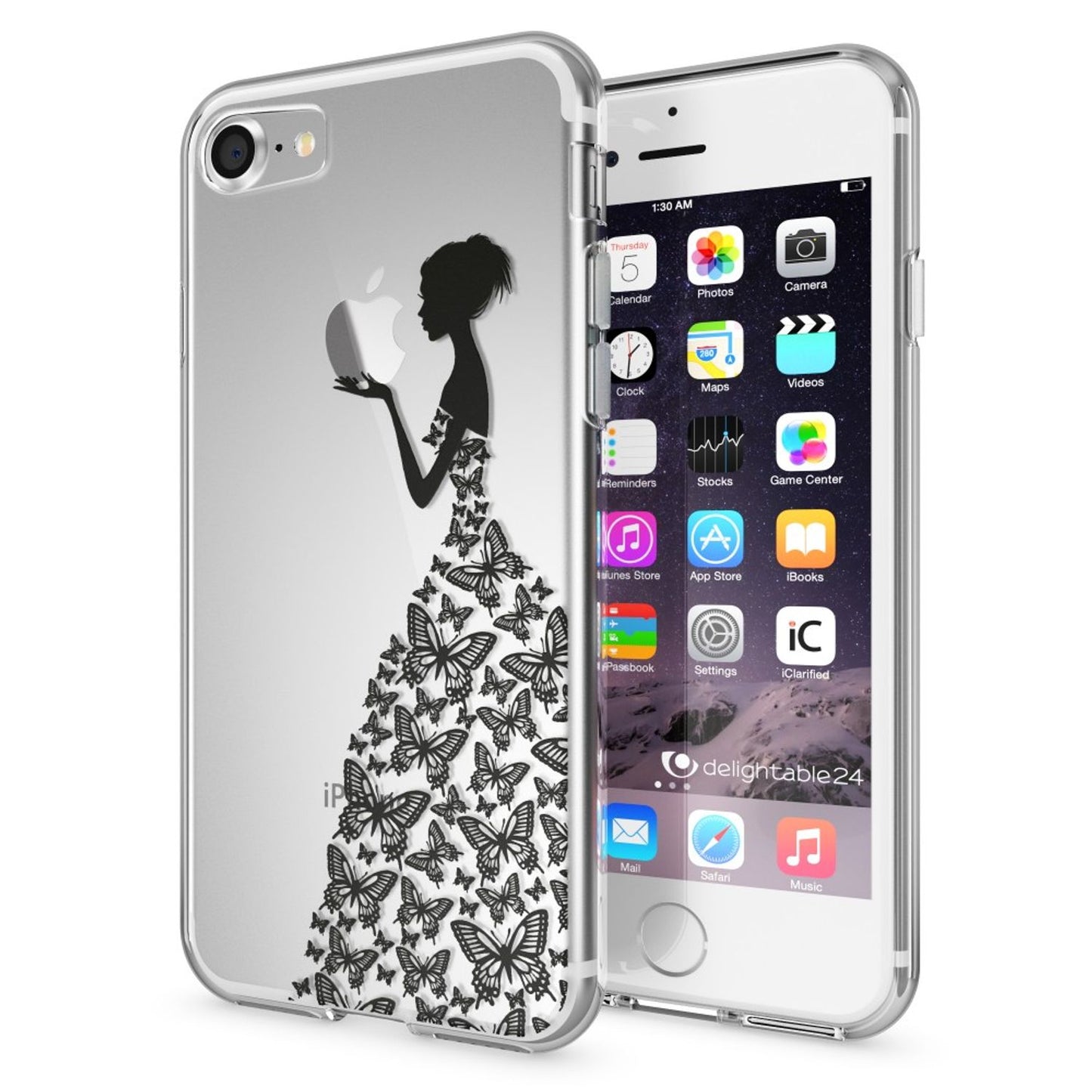 NALIA iPhone 7 Hülle Kristall Transparent - Dünn Silikon Klar