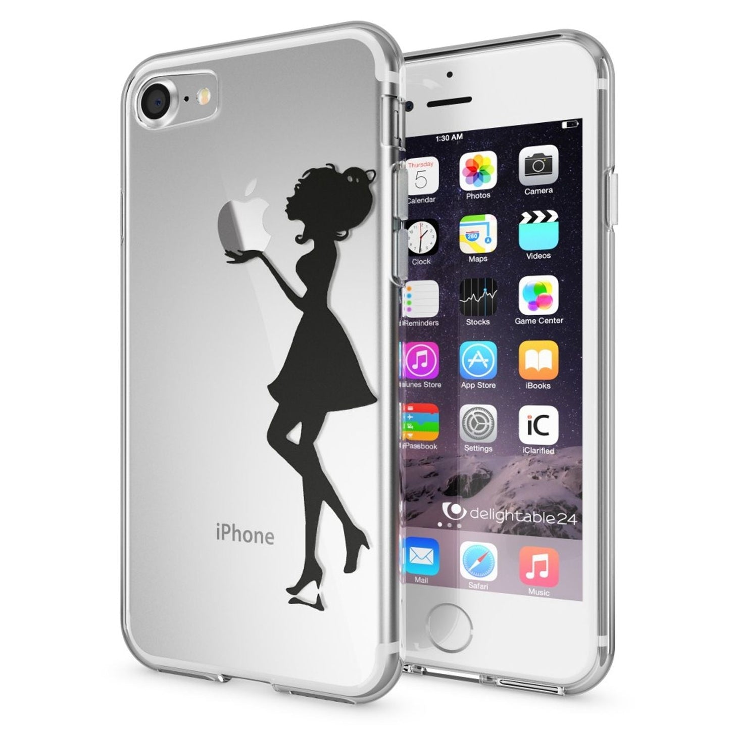 NALIA iPhone 7 Hülle Kristall Transparent - Dünn Silikon Klar