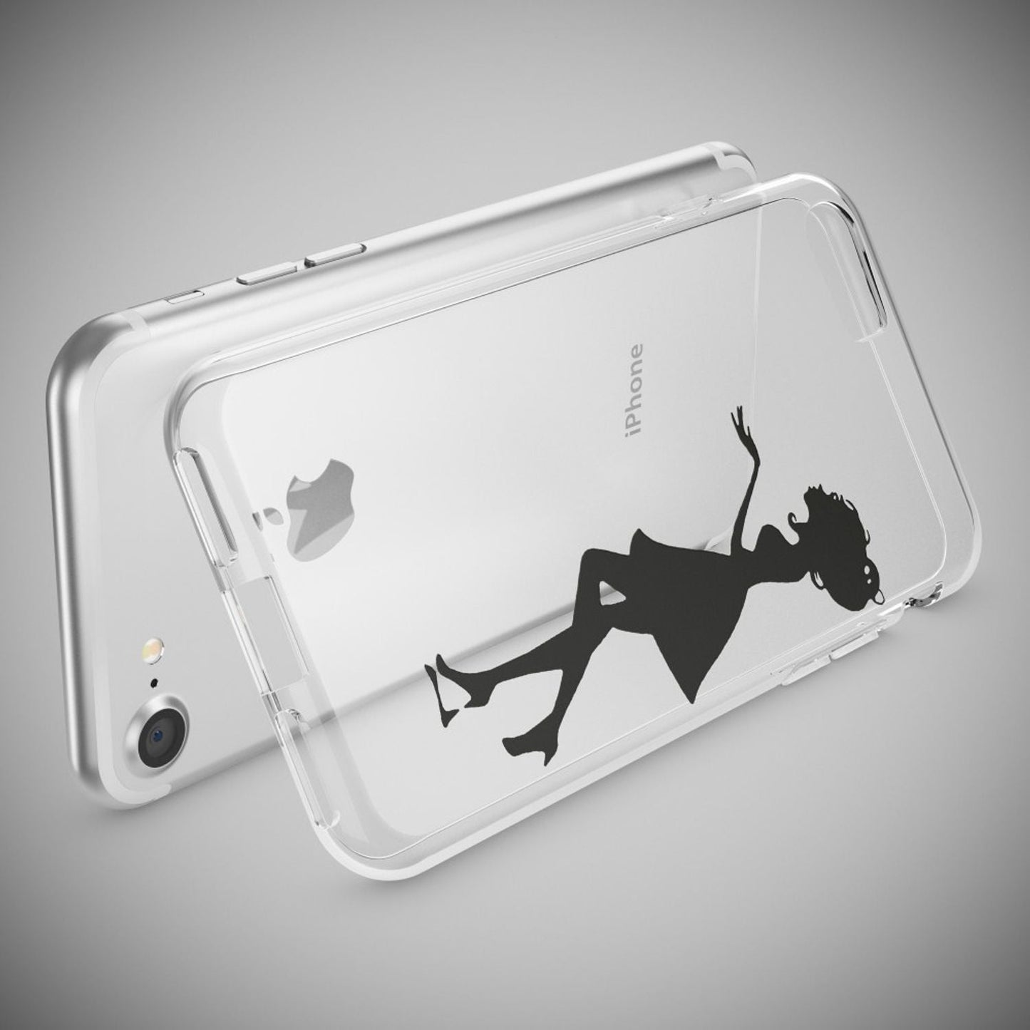 NALIA iPhone 7 Hülle Kristall Transparent - Dünn Silikon Klar