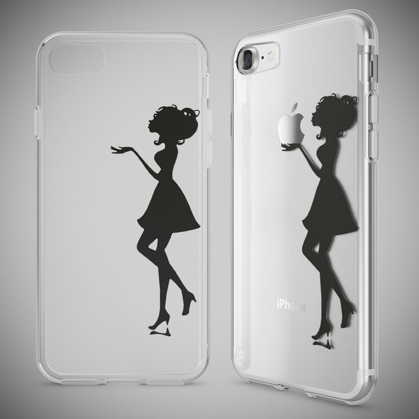 NALIA iPhone 7 Hülle Kristall Transparent - Dünn Silikon Klar