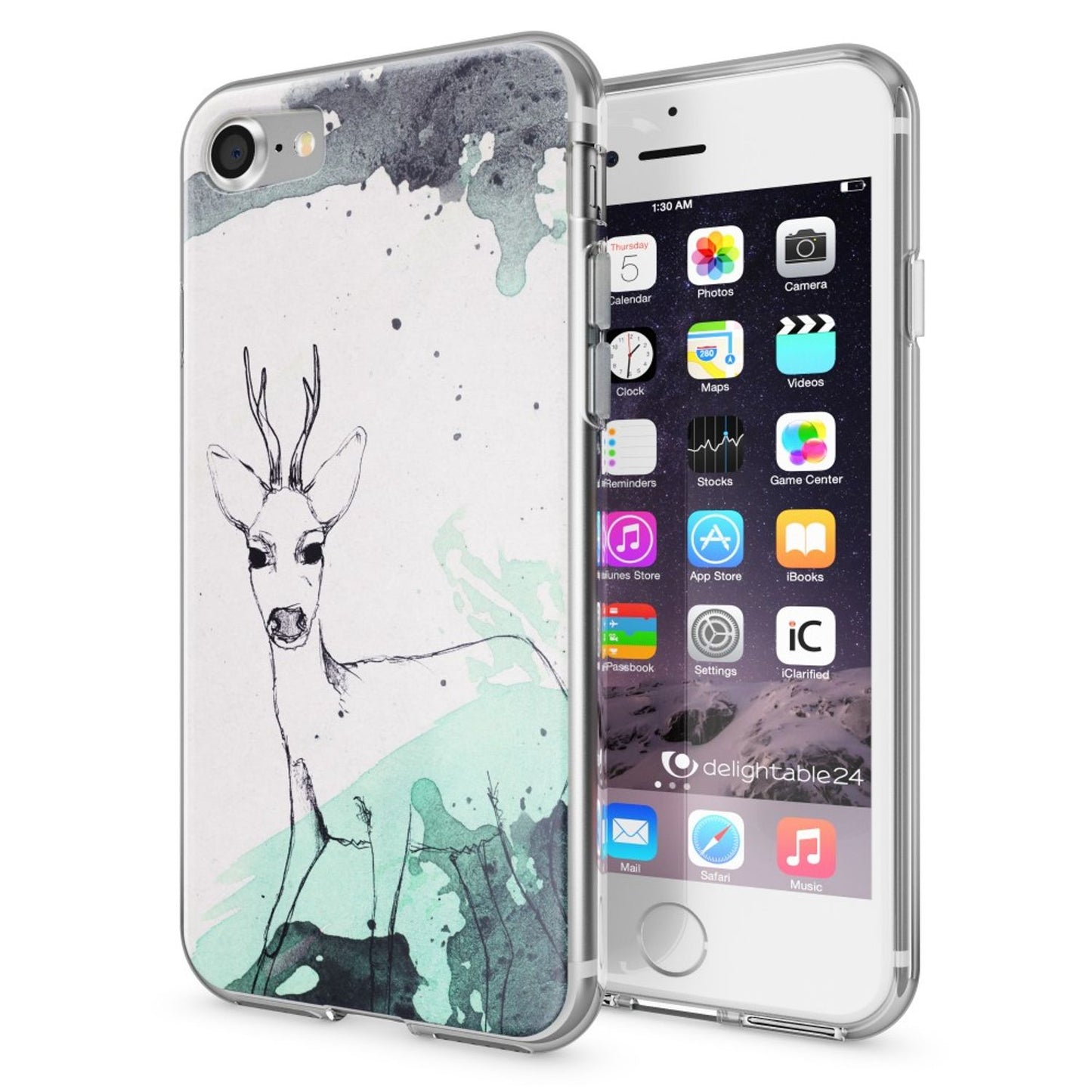 NALIA iPhone 7 Hülle Kristall Transparent - Dünn Silikon Klar