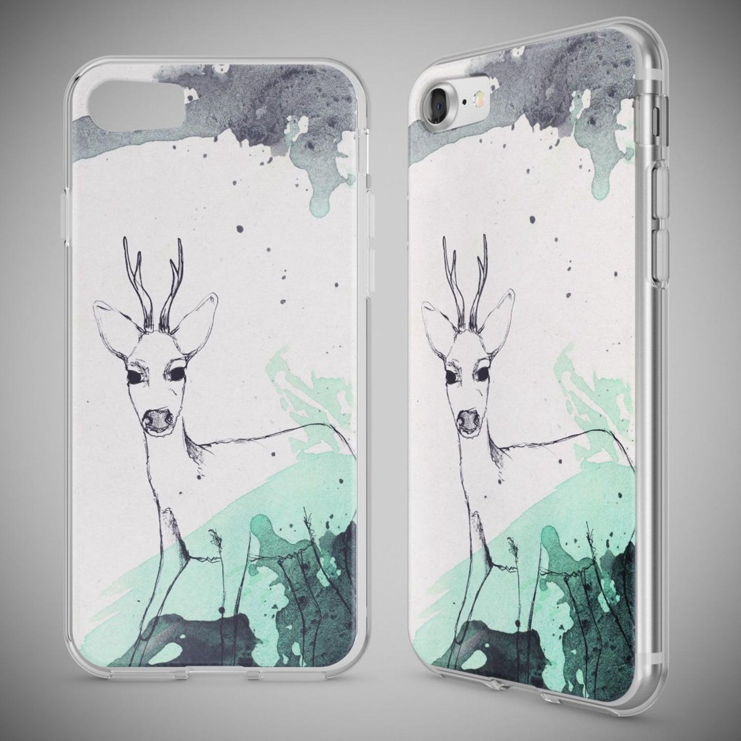 NALIA iPhone 7 Hülle Kristall Transparent - Dünn Silikon Klar