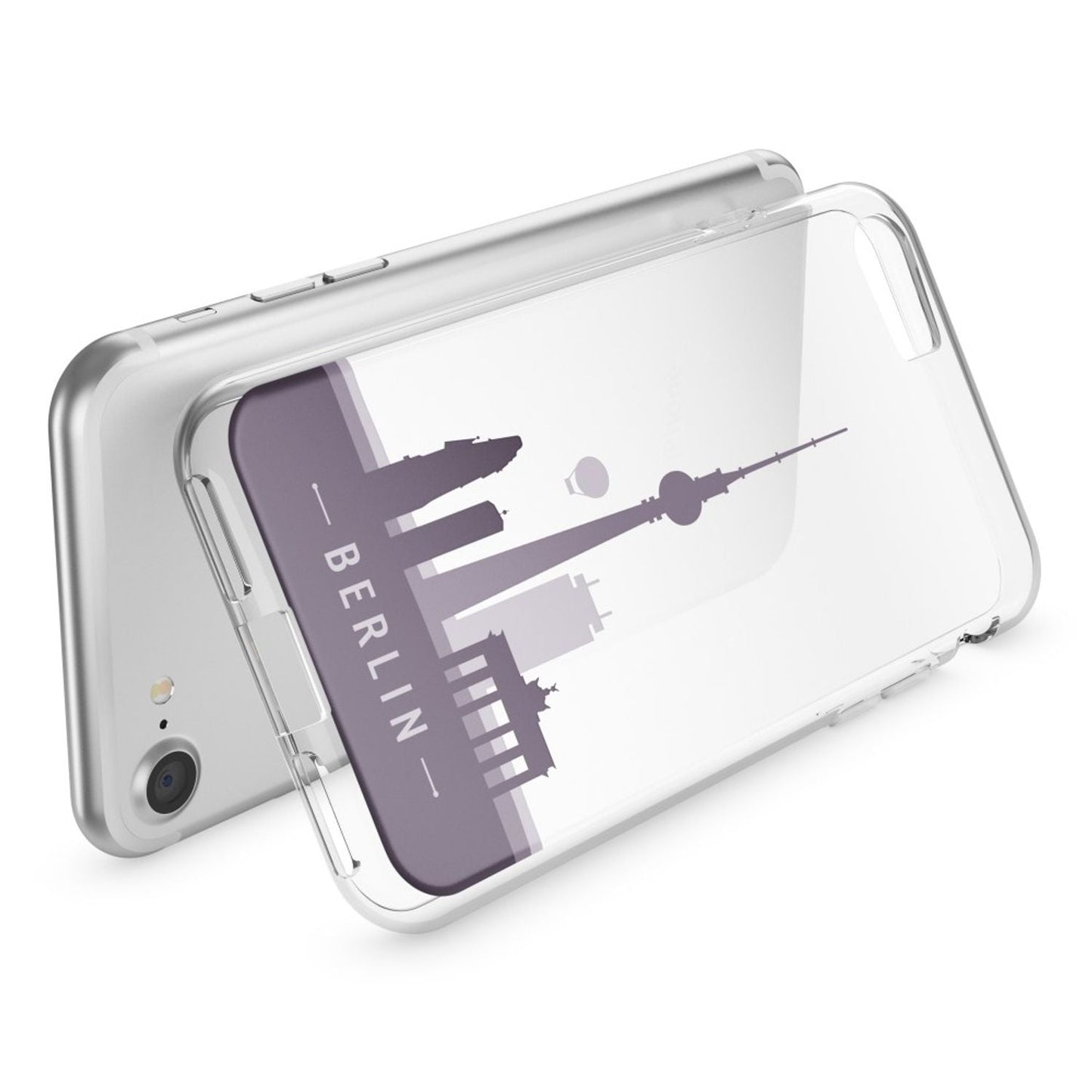 NALIA iPhone 7 Hülle Kristall Transparent - Dünn Silikon Klar