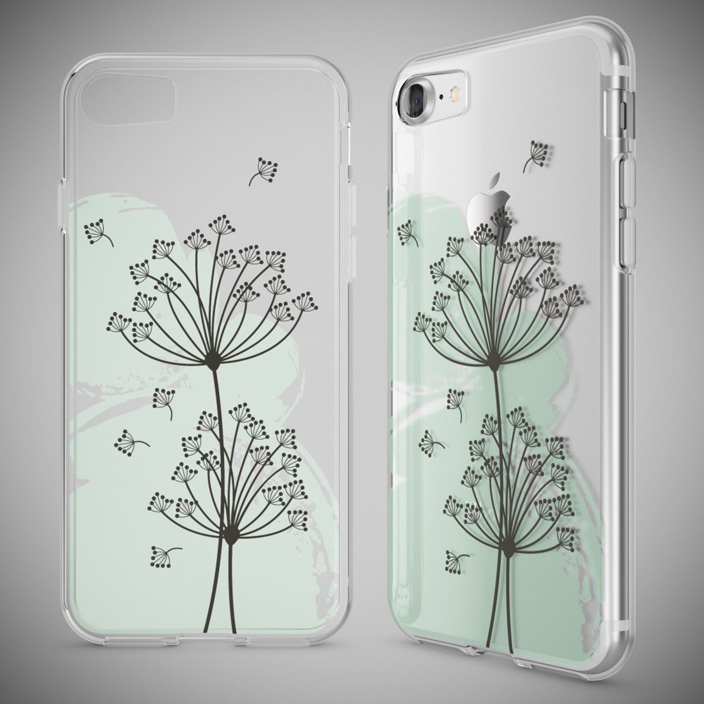 NALIA iPhone 7 Hülle Kristall Transparent - Dünn Silikon Klar