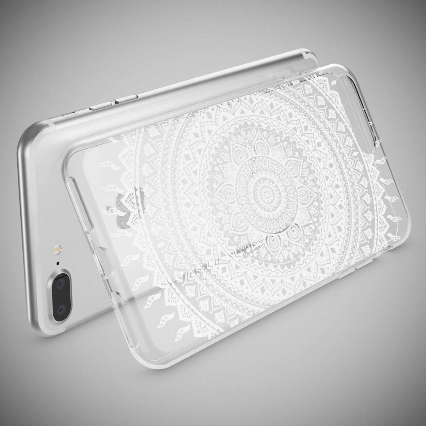 NALIA Silikon Case Crystal Transparent - Kompatibel Mit iPhone 8 Plus Und 7 Plus, Dünn, Leicht
