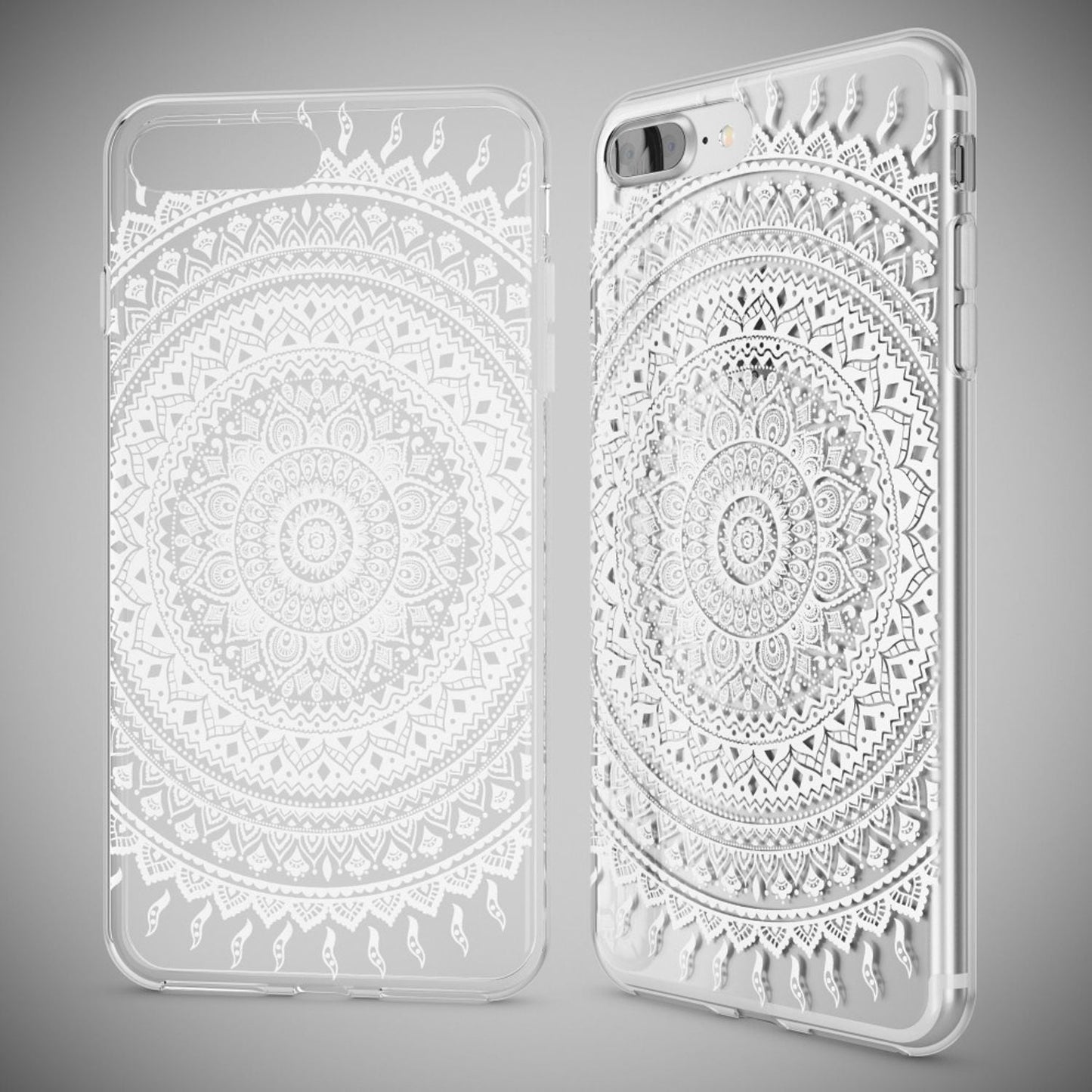 NALIA Silikon Case Crystal Transparent - Kompatibel Mit iPhone 8 Plus Und 7 Plus, Dünn, Leicht