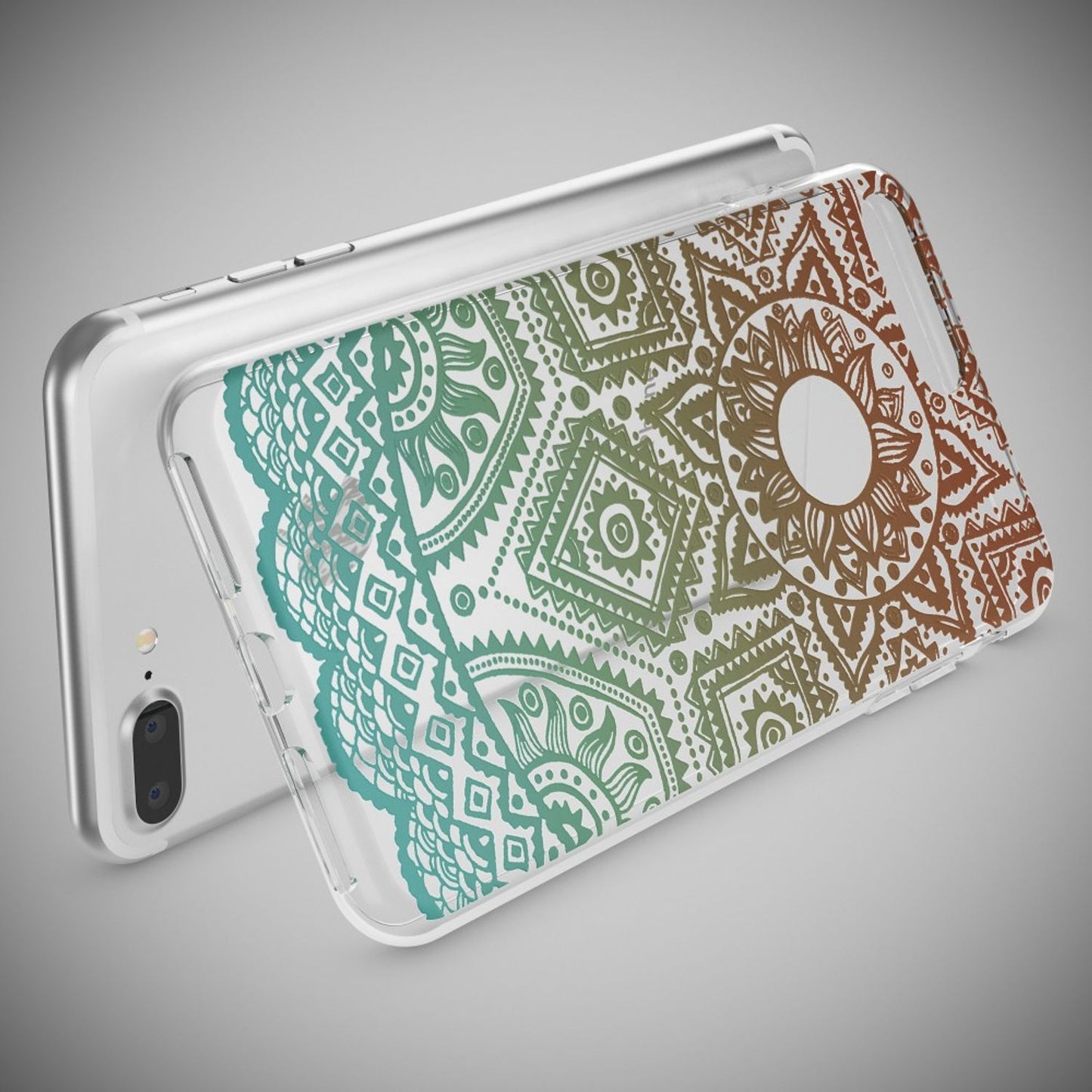 NALIA Silikon Case Crystal Transparent - Kompatibel Mit iPhone 8 Plus Und 7 Plus, Dünn, Leicht