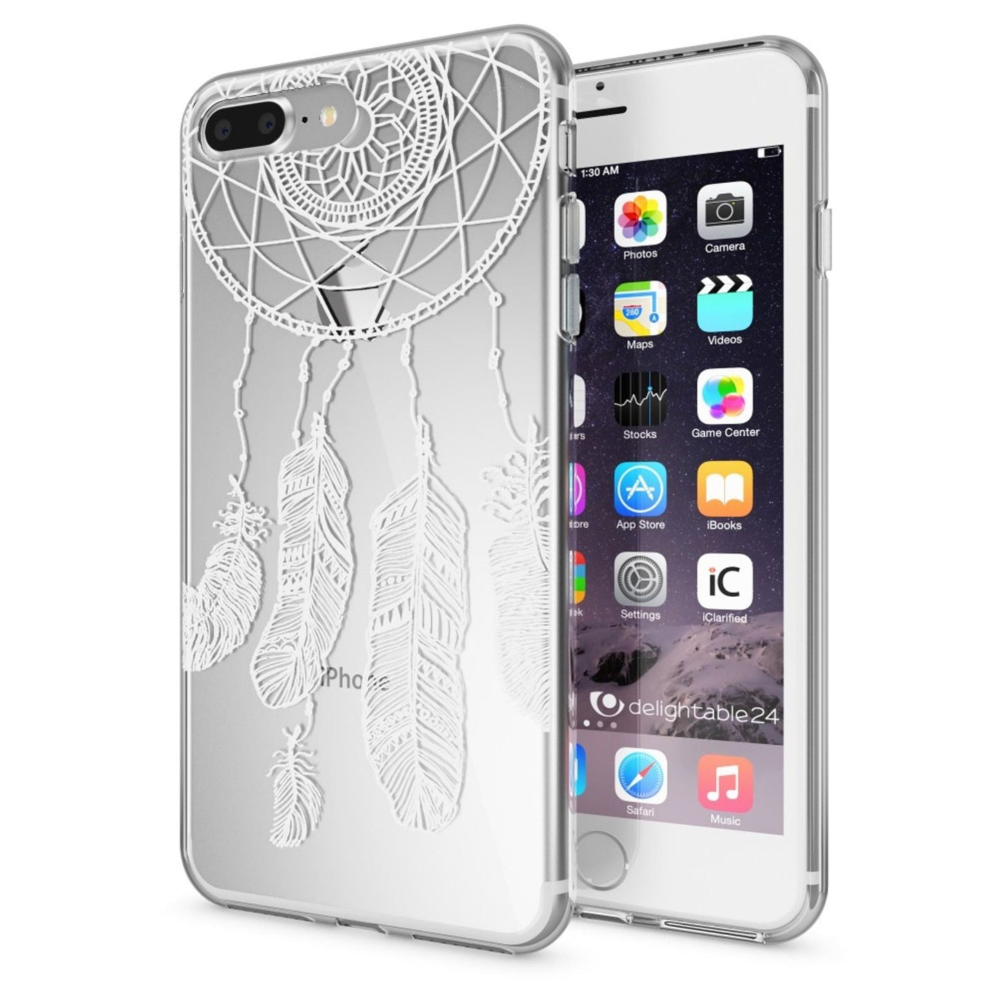 NALIA Silikon Case Crystal Transparent - Kompatibel Mit iPhone 8 Plus Und 7 Plus, Dünn, Leicht