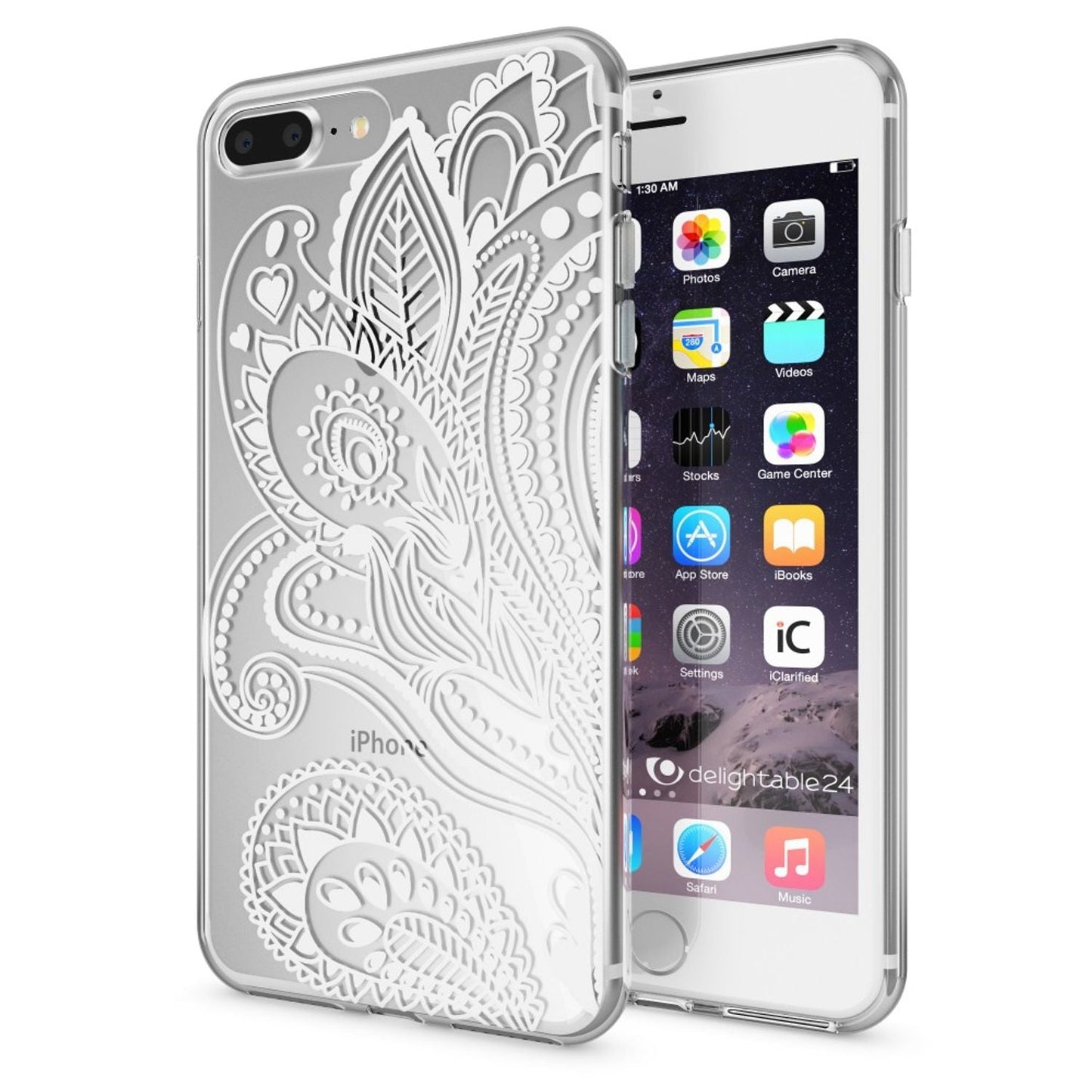 NALIA Silikon Case Crystal Transparent - Kompatibel Mit iPhone 8 Plus Und 7 Plus, Dünn, Leicht