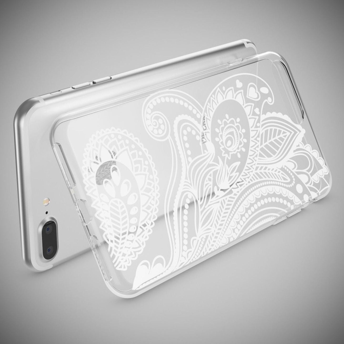 NALIA Silikon Case Crystal Transparent - Kompatibel Mit iPhone 8 Plus Und 7 Plus, Dünn, Leicht