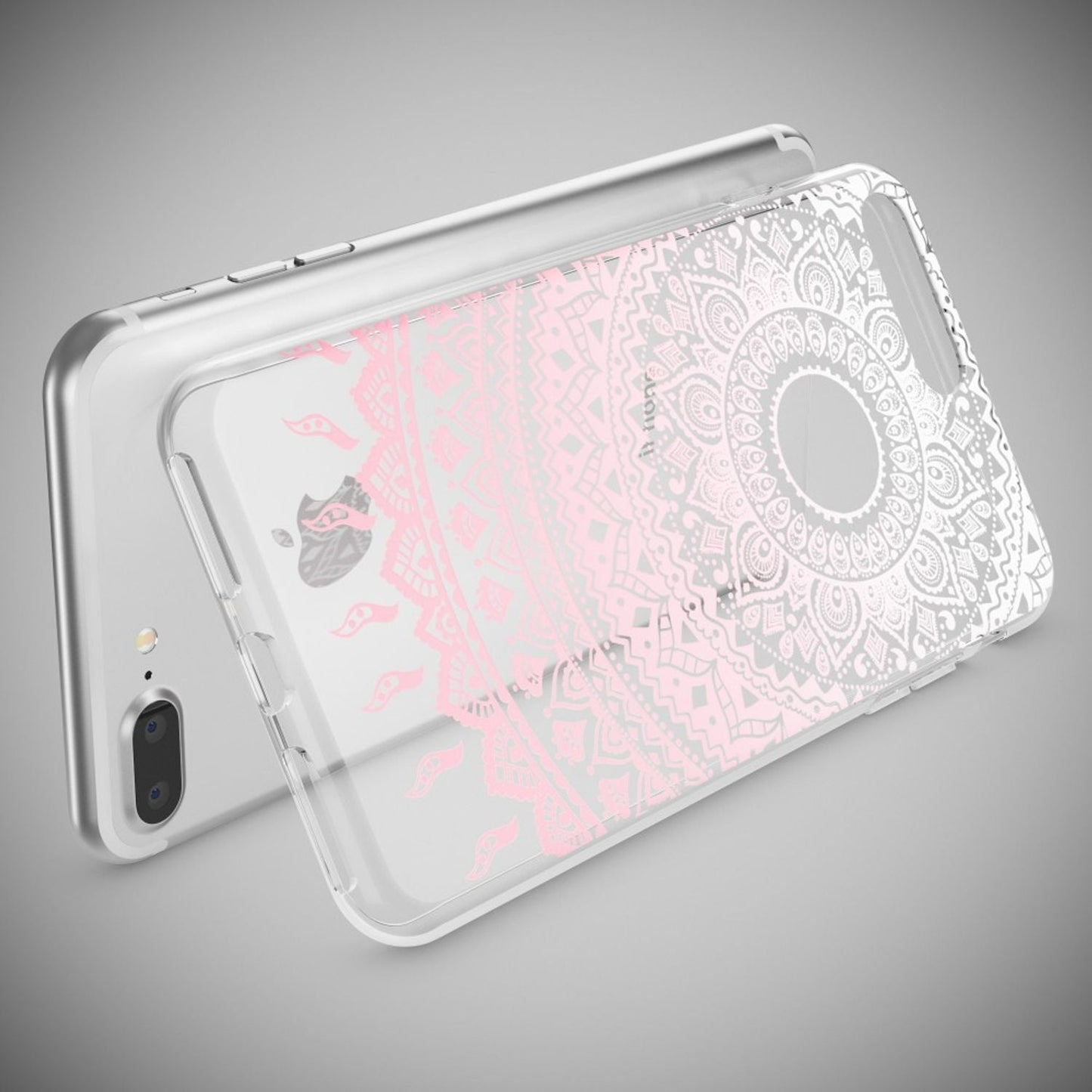 NALIA Silikon Case Crystal Transparent - Kompatibel Mit iPhone 8 Plus Und 7 Plus, Dünn, Leicht