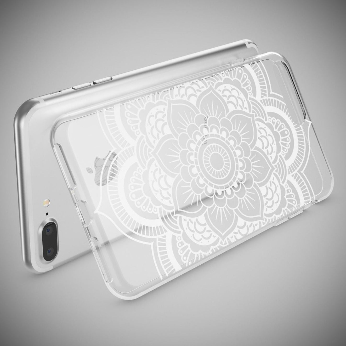 NALIA Silikon Case Crystal Transparent - Kompatibel Mit iPhone 8 Plus Und 7 Plus, Dünn, Leicht
