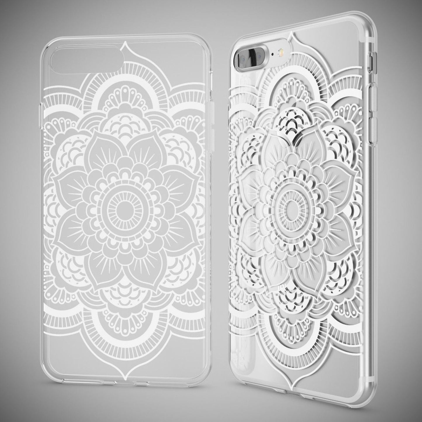 NALIA Silikon Case Crystal Transparent - Kompatibel Mit iPhone 8 Plus Und 7 Plus, Dünn, Leicht