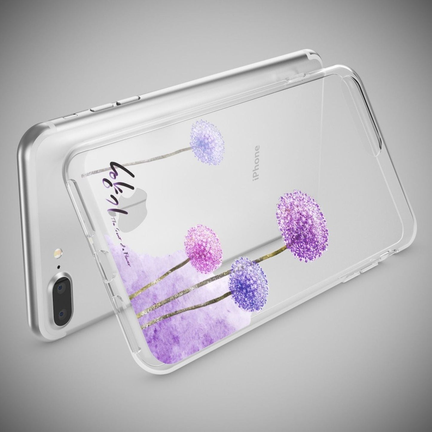 NALIA Silikon Case Crystal Transparent - Kompatibel Mit iPhone 8 Plus Und 7 Plus, Dünn, Leicht