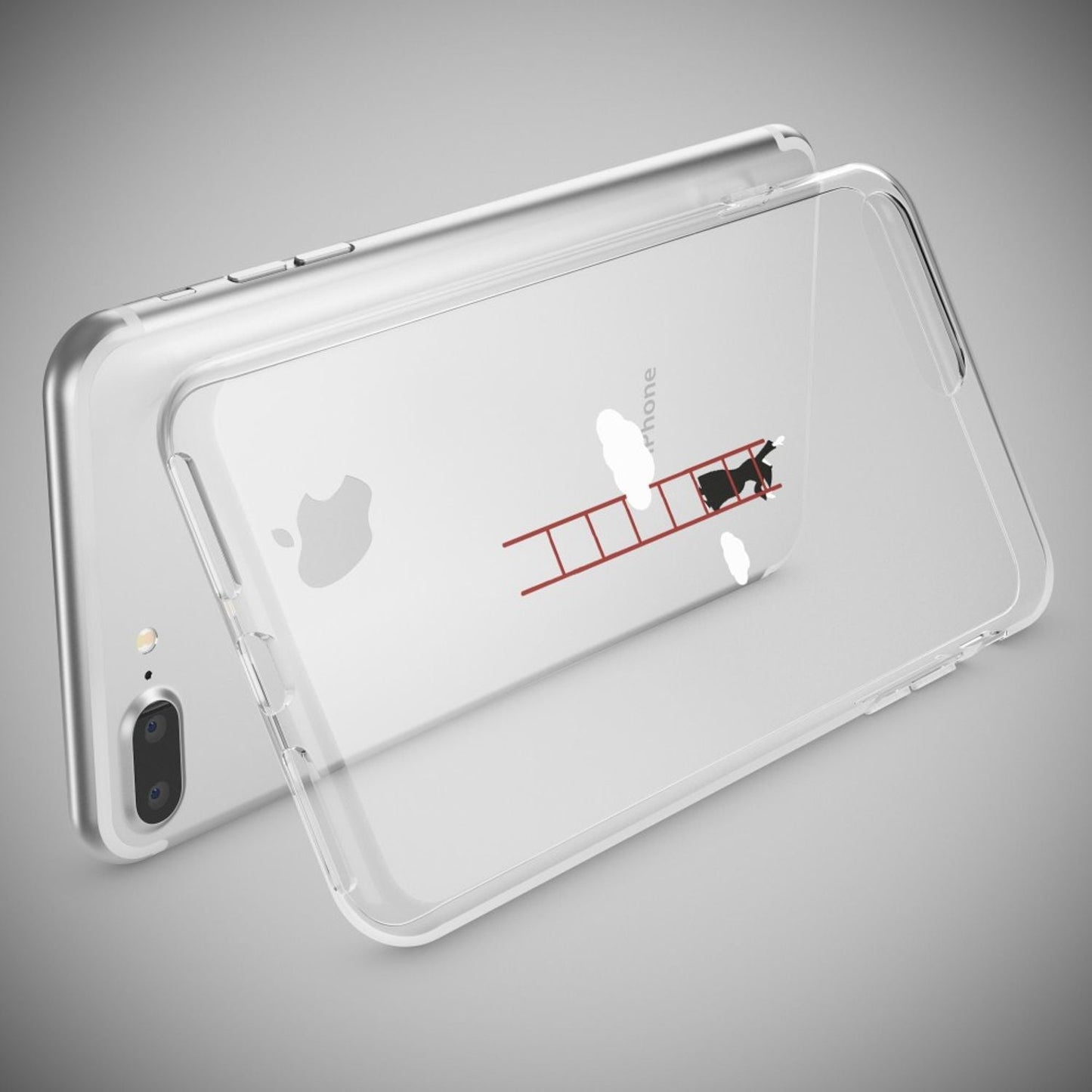 NALIA Silikon Case Crystal Transparent - Kompatibel Mit iPhone 8 Plus Und 7 Plus, Dünn, Leicht