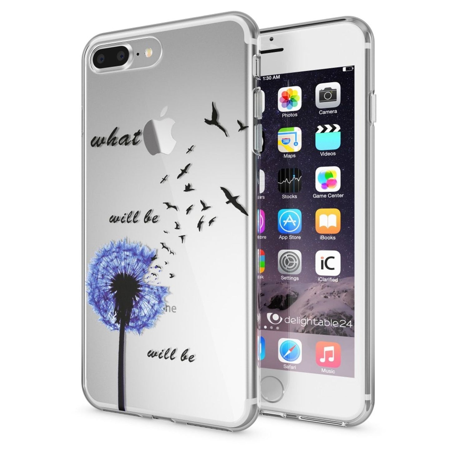 NALIA Silikon Case Crystal Transparent - Kompatibel Mit iPhone 8 Plus Und 7 Plus, Dünn, Leicht