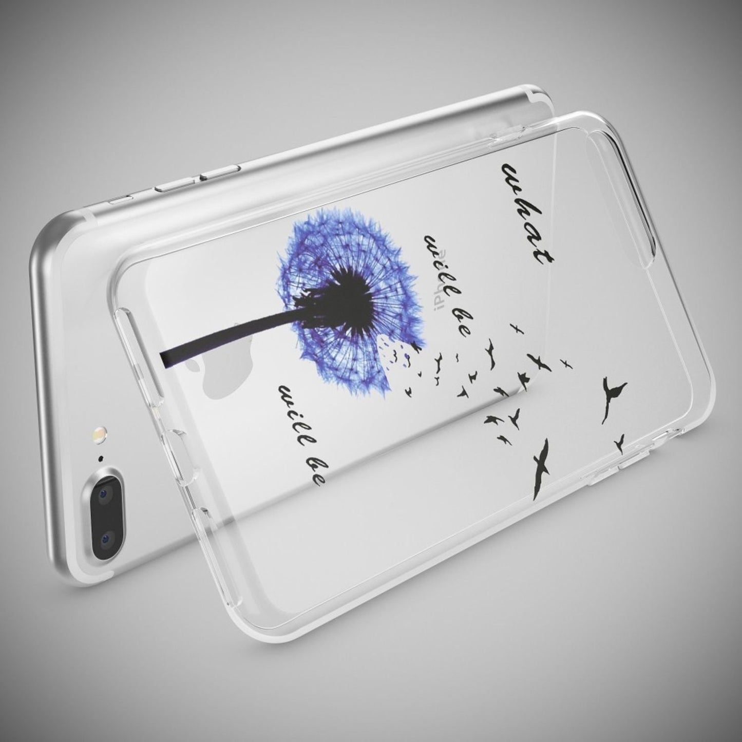 NALIA Silikon Case Crystal Transparent - Kompatibel Mit iPhone 8 Plus Und 7 Plus, Dünn, Leicht