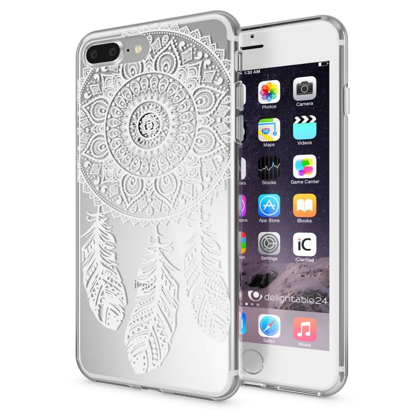 NALIA Silikon Case Crystal Transparent - Kompatibel Mit iPhone 8 Plus Und 7 Plus, Dünn, Leicht