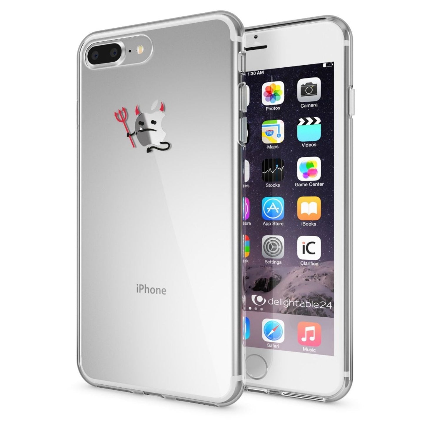 NALIA Silikon Case Crystal Transparent - Kompatibel Mit iPhone 8 Plus Und 7 Plus, Dünn, Leicht