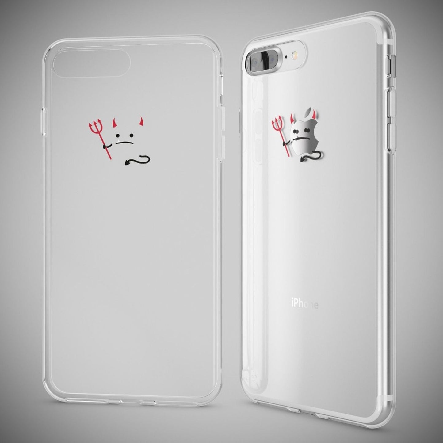 NALIA Silikon Case Crystal Transparent - Kompatibel Mit iPhone 8 Plus Und 7 Plus, Dünn, Leicht