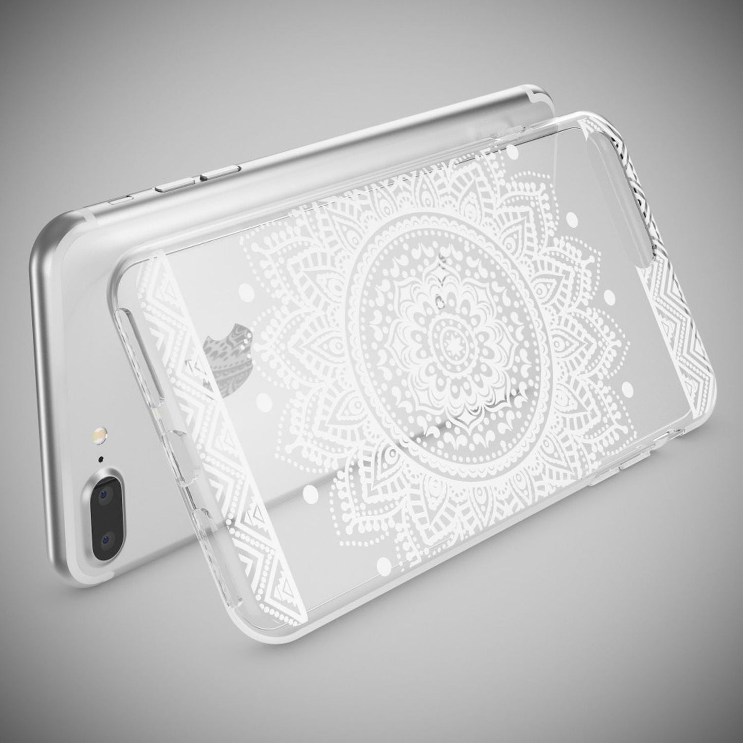 NALIA Silikon Case Crystal Transparent - Kompatibel Mit iPhone 8 Plus Und 7 Plus, Dünn, Leicht