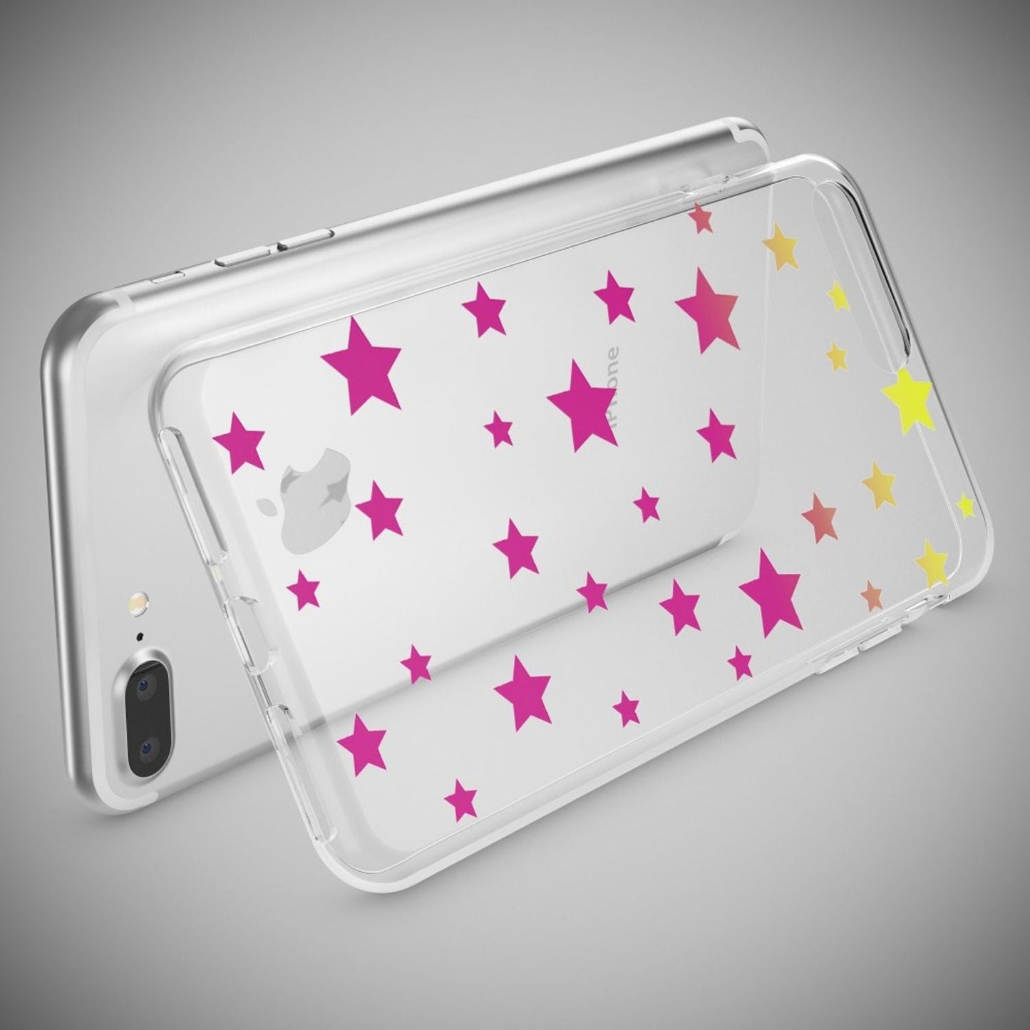 NALIA Silikon Case Crystal Transparent - Kompatibel Mit iPhone 8 Plus Und 7 Plus, Dünn, Leicht