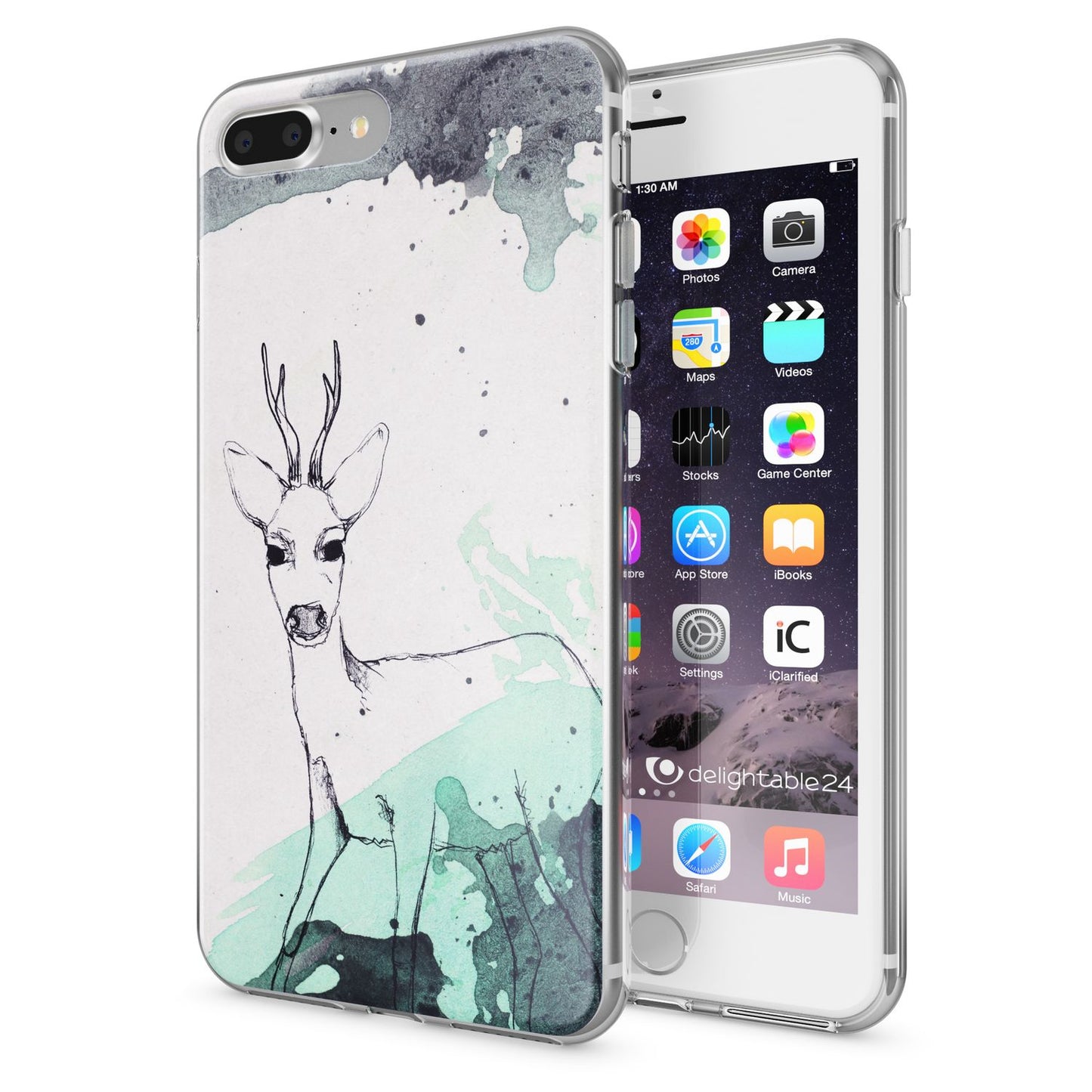 NALIA Silikon Case Crystal Transparent - Kompatibel Mit iPhone 8 Plus Und 7 Plus, Dünn, Leicht