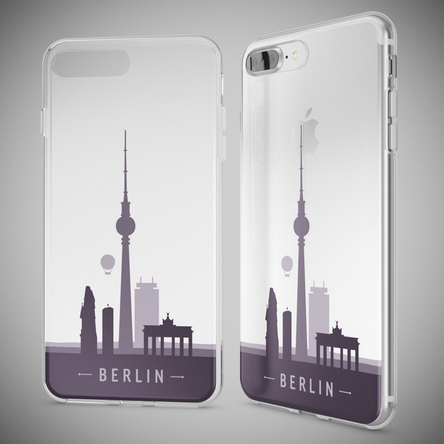 NALIA Silikon Case Crystal Transparent - Kompatibel Mit iPhone 8 Plus Und 7 Plus, Dünn, Leicht