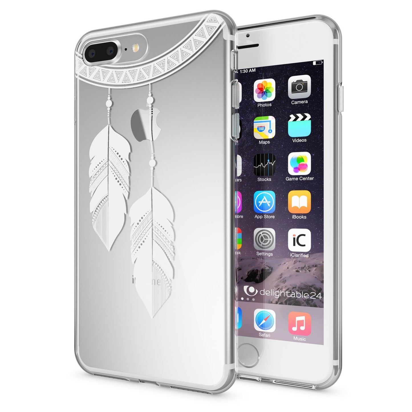 NALIA Silikon Case Crystal Transparent - Kompatibel Mit iPhone 8 Plus Und 7 Plus, Dünn, Leicht