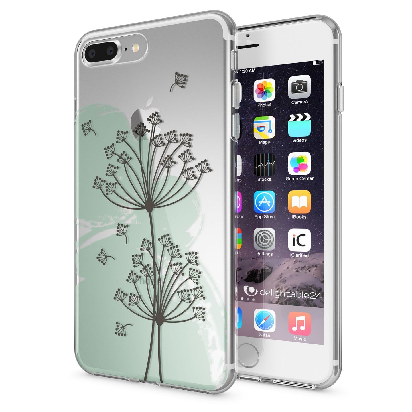 NALIA Silikon Case Crystal Transparent - Kompatibel Mit iPhone 8 Plus Und 7 Plus, Dünn, Leicht