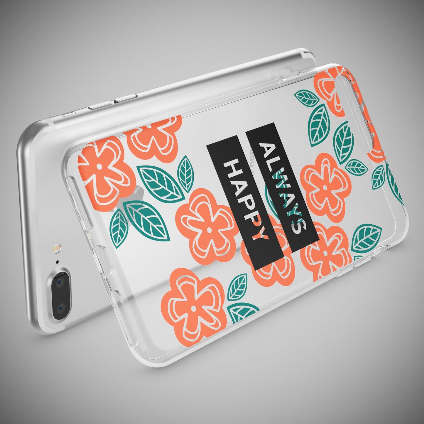 NALIA Silikon Case Crystal Transparent - Kompatibel Mit iPhone 8 Plus Und 7 Plus, Dünn, Leicht